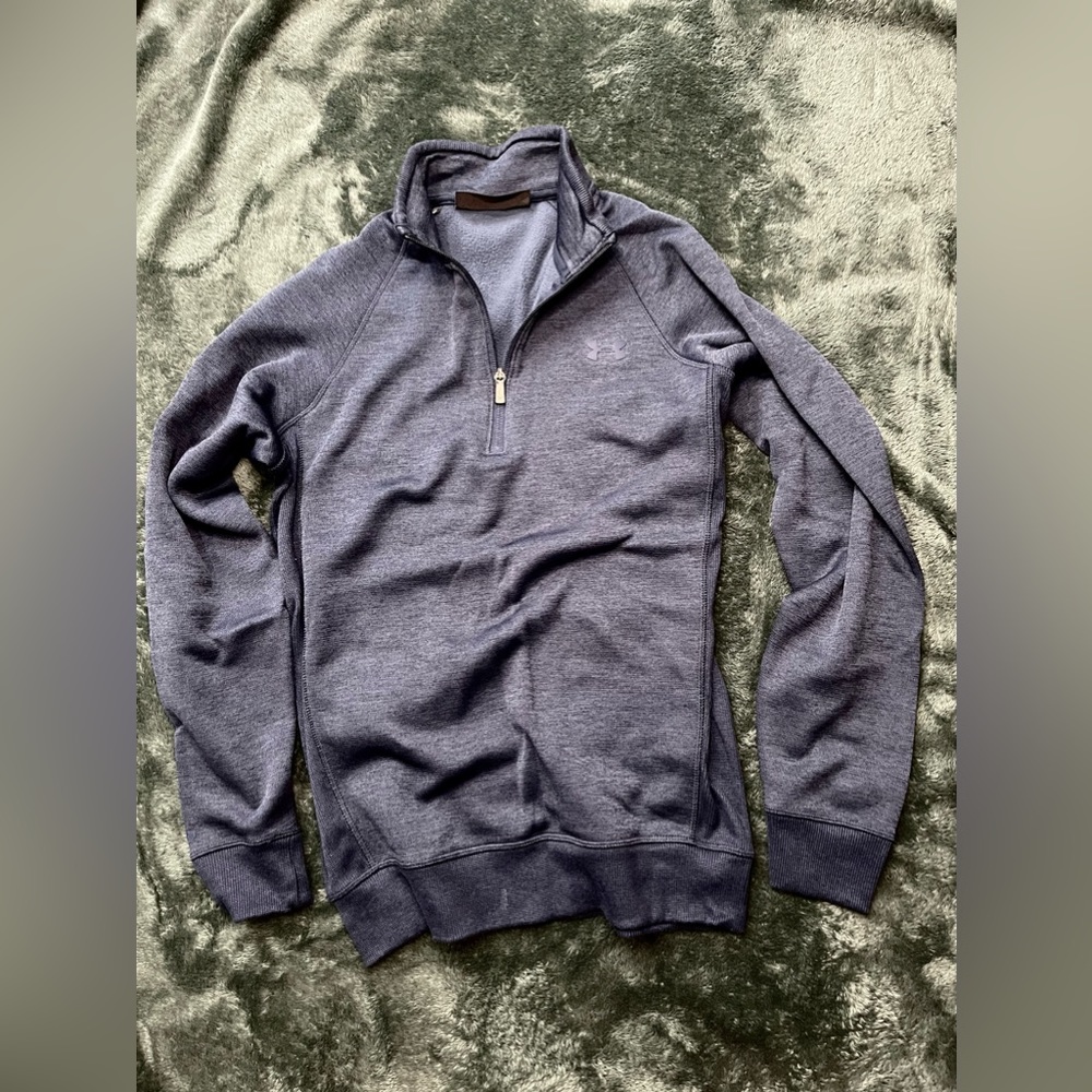 Under Armour 1/4 Zip Sweater Fleece - Blue, Small